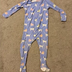 Magnetic Me Blue Animal Print Footie